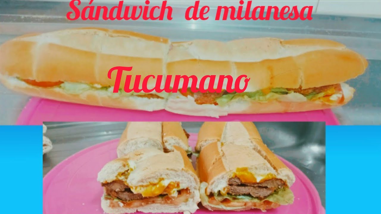 sándwich de milanesa tucumano paso a paso