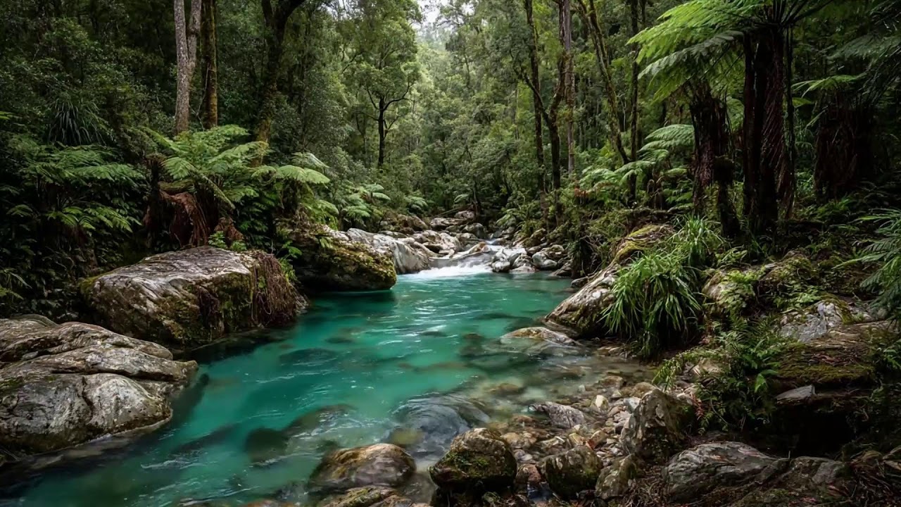 Calm River Noise Soundscape, Natural Water Flow for Sleep