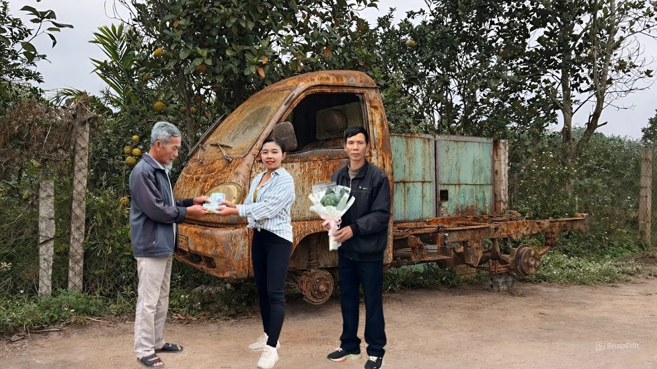 FULL VIDEO: THE GIRL'S CHALLENGE - COMPLETELY RESTORING A POOR FARMER'S OLD, BROKEN 700KG TRUCK.🛠🛠🛠