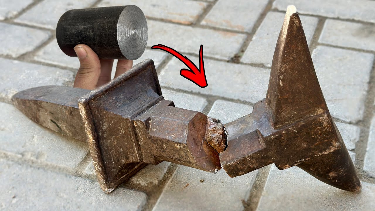 How To Fix a Broken Blacksmith's Anvil To Bear Hammer Blows Again.