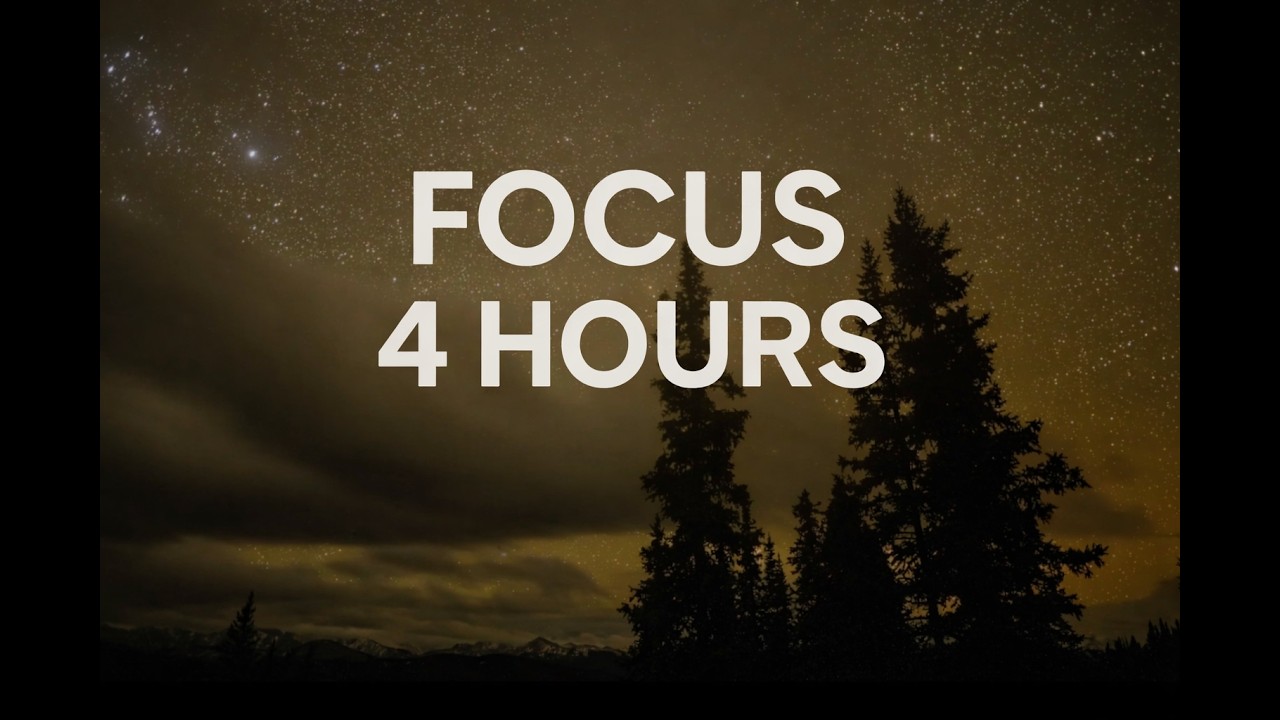 Deep Focus Music for Studying & ADHD _ 4 Hours _ Minimal Ambient