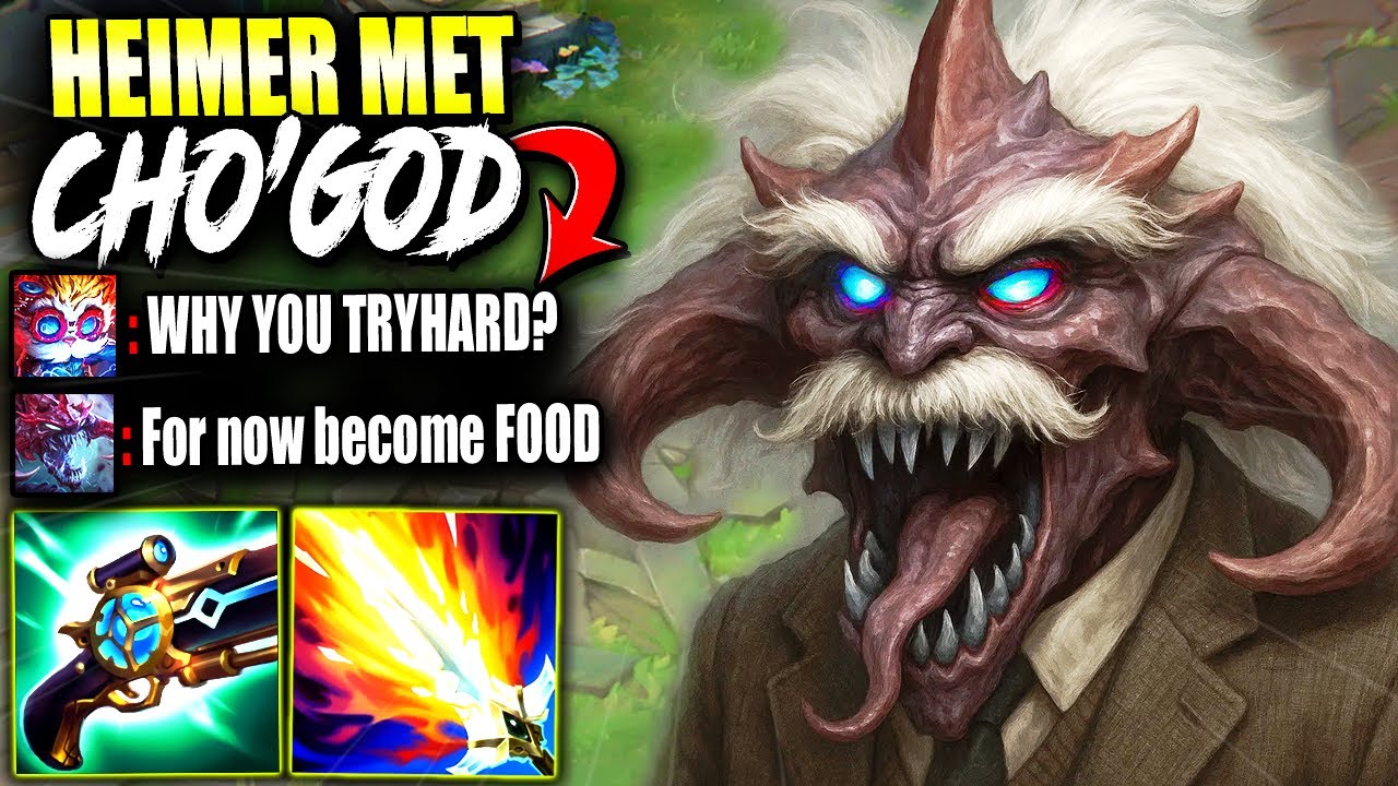 Heimerdinger with over 2000 Games met Cho'GOD and thought he will EASY WIN 💀💀 | s15 Gameplay