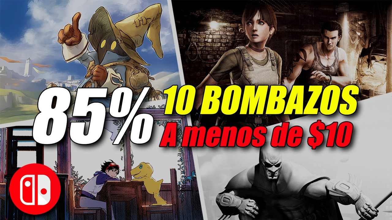 Los MEJORES JUEGOS a menos de 10 D&oacute;lares o Euros 💸 Rebajas Switch. Ofertas Nintendo Switch Eshop