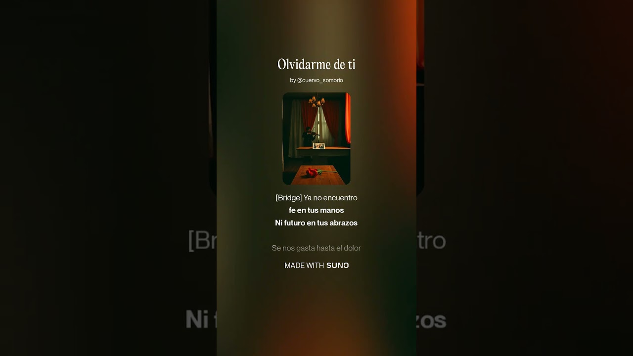 Olvidarme de ti