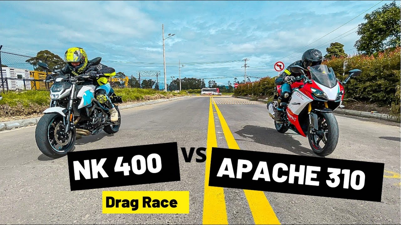 🔥CFMOTO NK 400 vs TVS APACHE 310RR🔥 |Drag Race 400 mts 🏁🏍