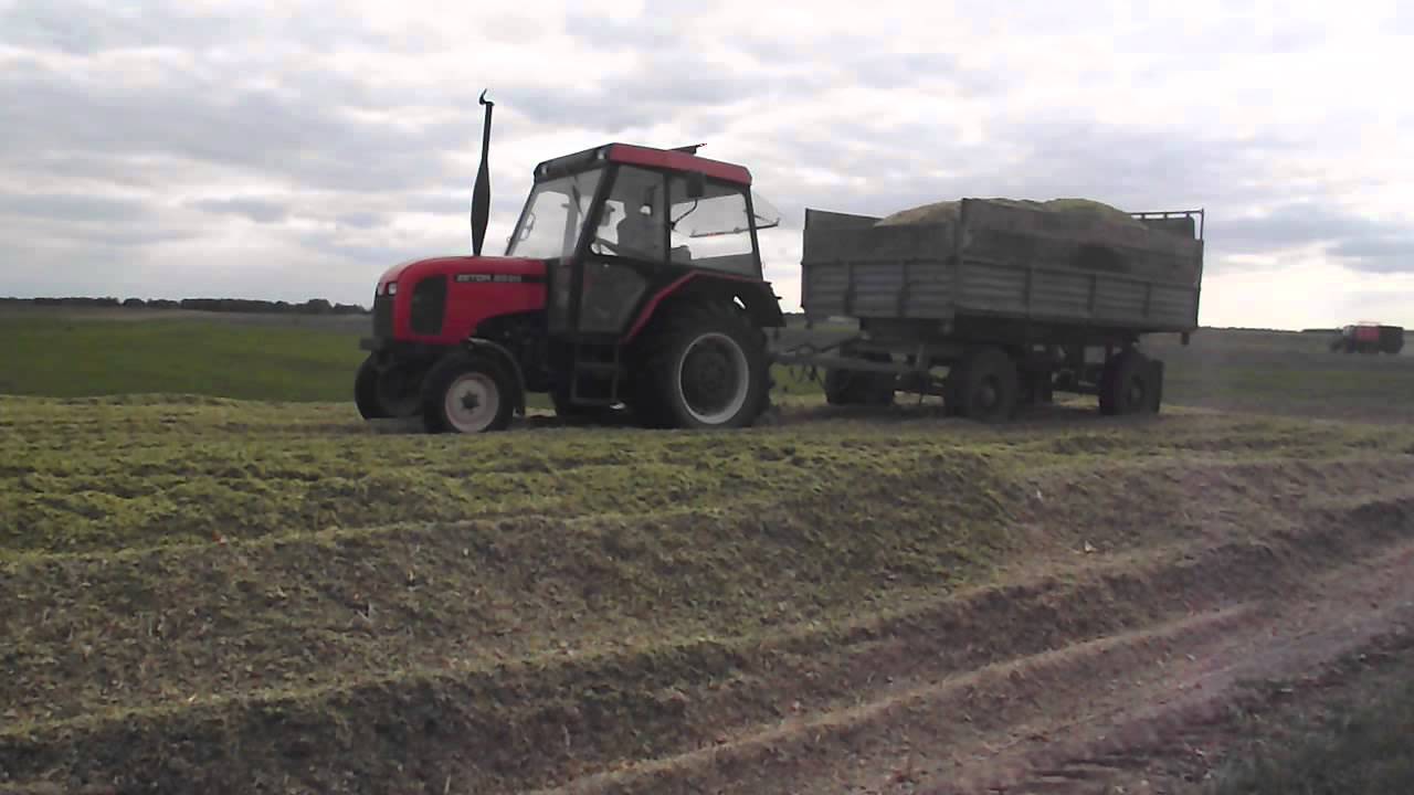 Zetor 5320 + Autosan... wjazd na pryzmę
