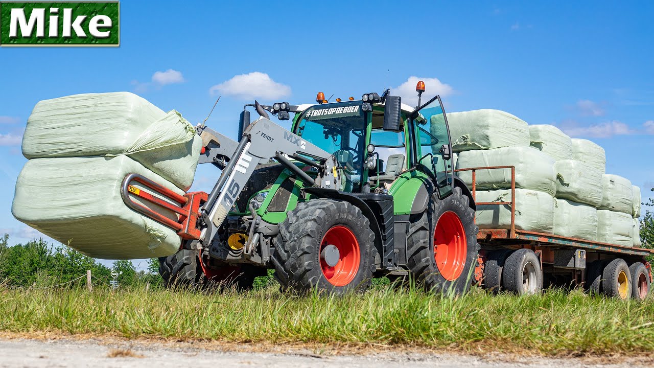 2020 | Pressing, Wrapping and Collecting Bales | Fendt 724 / 2x 720 | BMWW Agriservice.