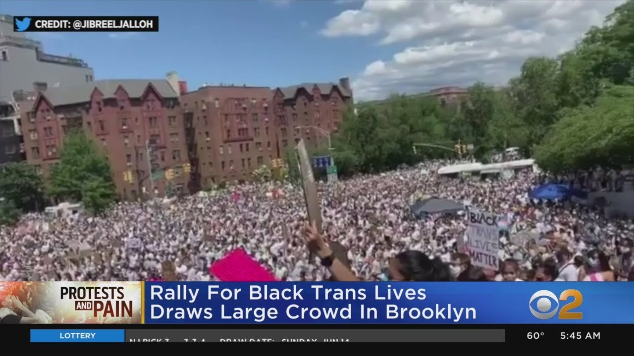 Massive Crowd Gathers For Black Trans Lives Matter Rally