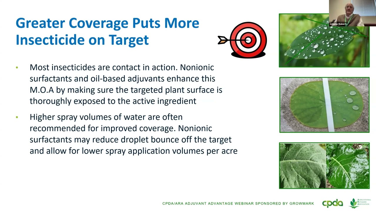 Adjuvant Advantage for the Sales Agronomist - Adjuvants & Insecticides (ESA Strategies update)