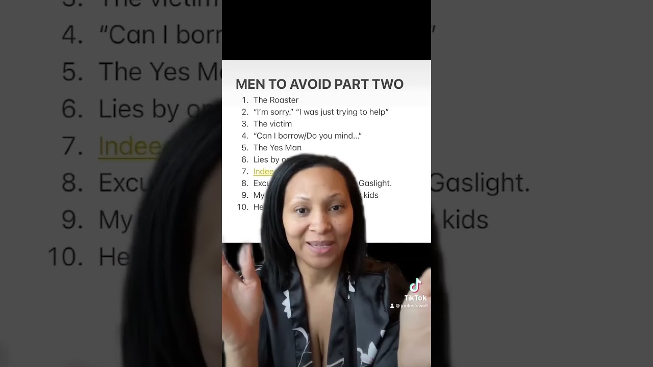 Avoid These Types Of Men: PT 2