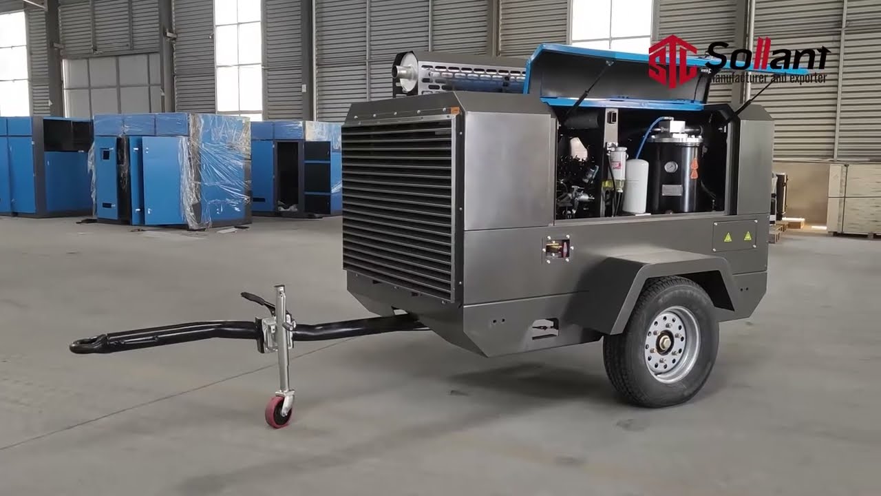 Power Your Mining Operations with Diesel Air Compressors of Excellence - Sollant Compressor