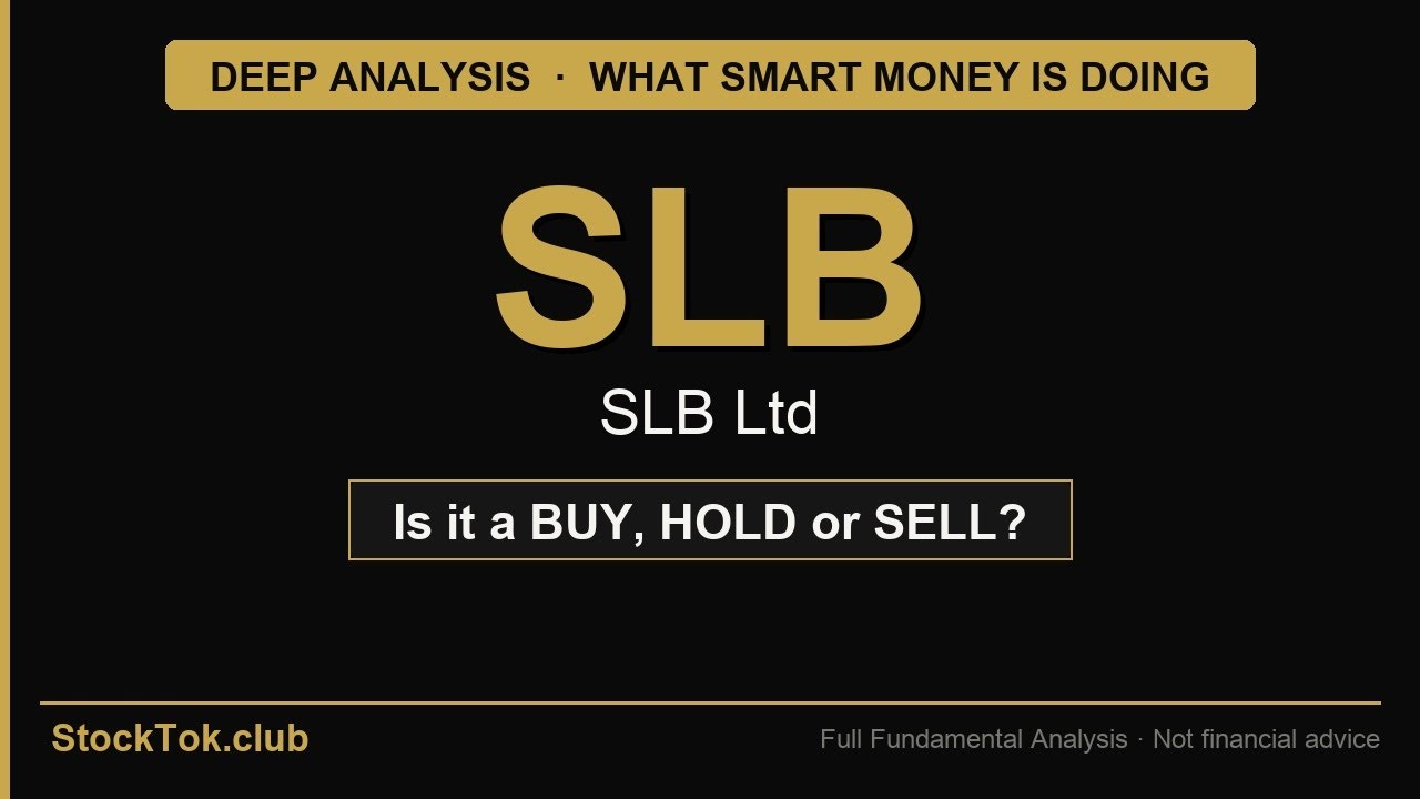 SLB Ltd (SLB) &mdash; HOLD | Full Deep Dive | StokTok