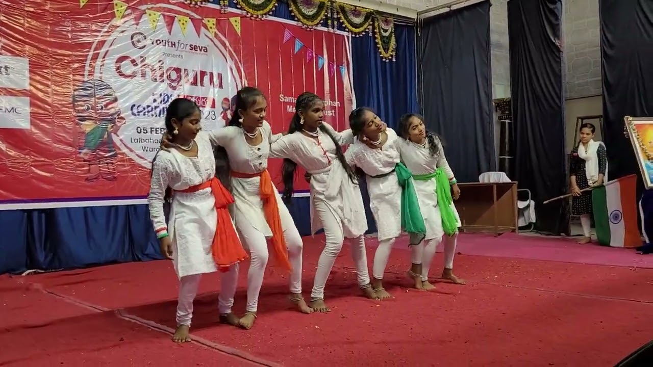 DANCE PERFORMANANCE IN CHIGURU BY ZPHS BOLLIKUNTA 2023
