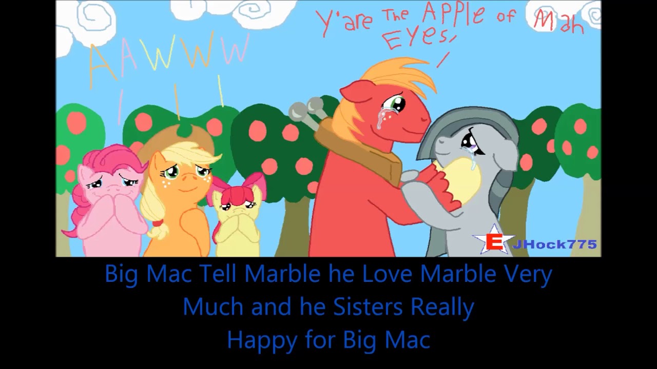 MLP Marble Pie X Big Mac Happy True Love (MarbleMac)