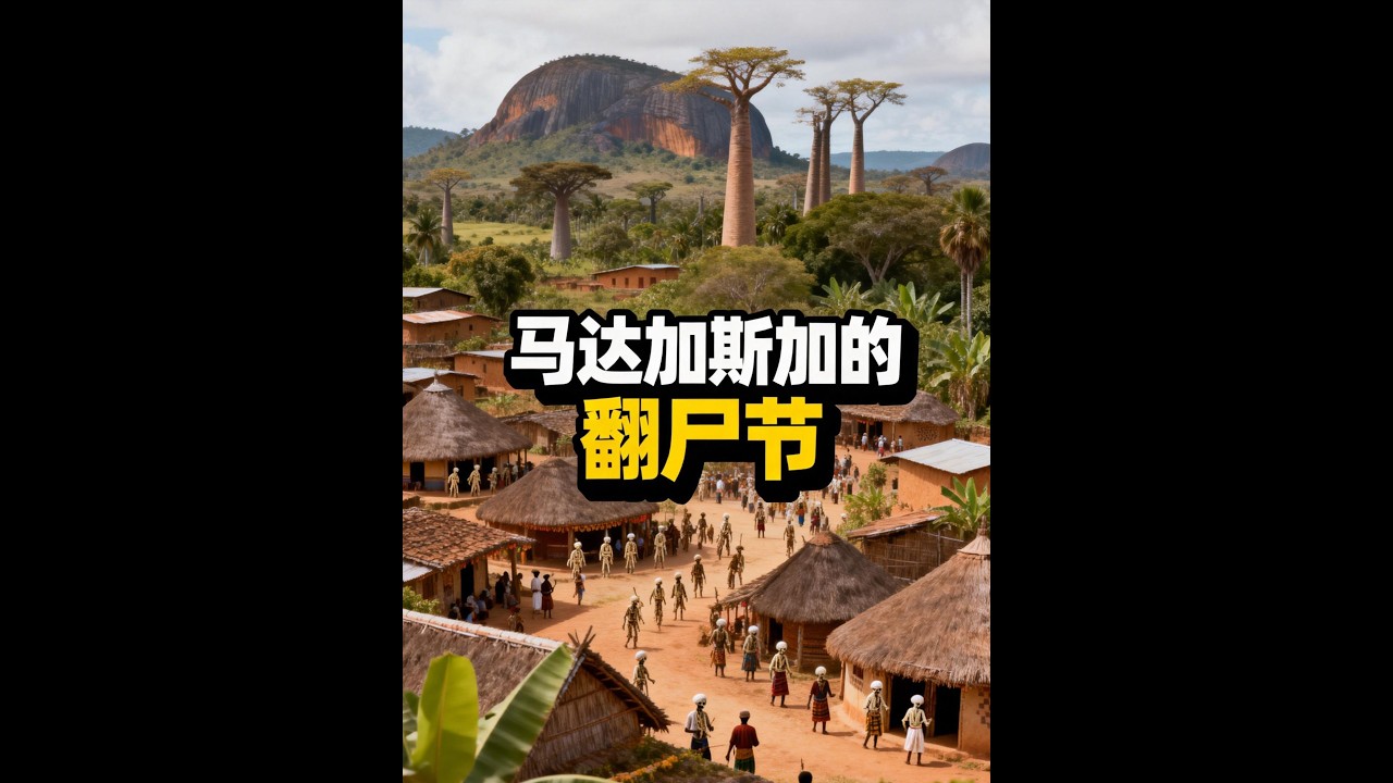 马达加斯加的翻尸节为什么说马达加斯加的翻尸节，是全世界最颠覆认知的“孝顺仪式#涨知识#零基础看懂全球#全球创作者计划#马达加斯加