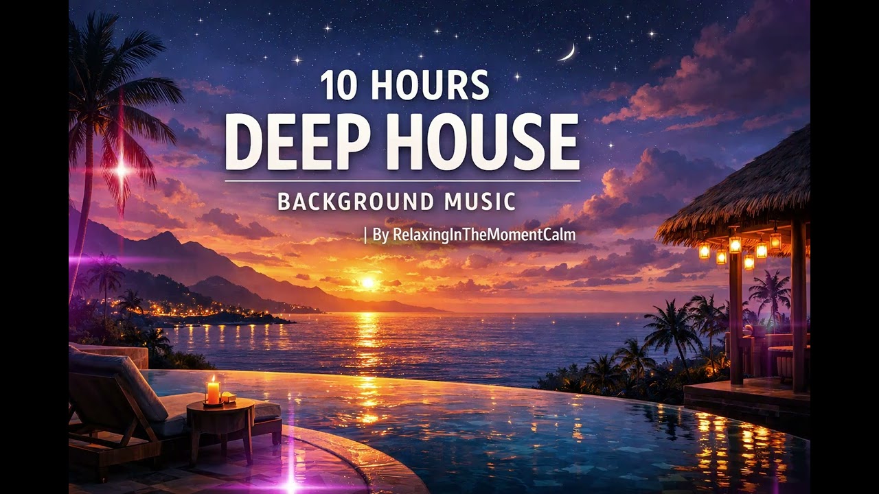 10 Hours Deep House Music | RelaxingInTheMomentCalm