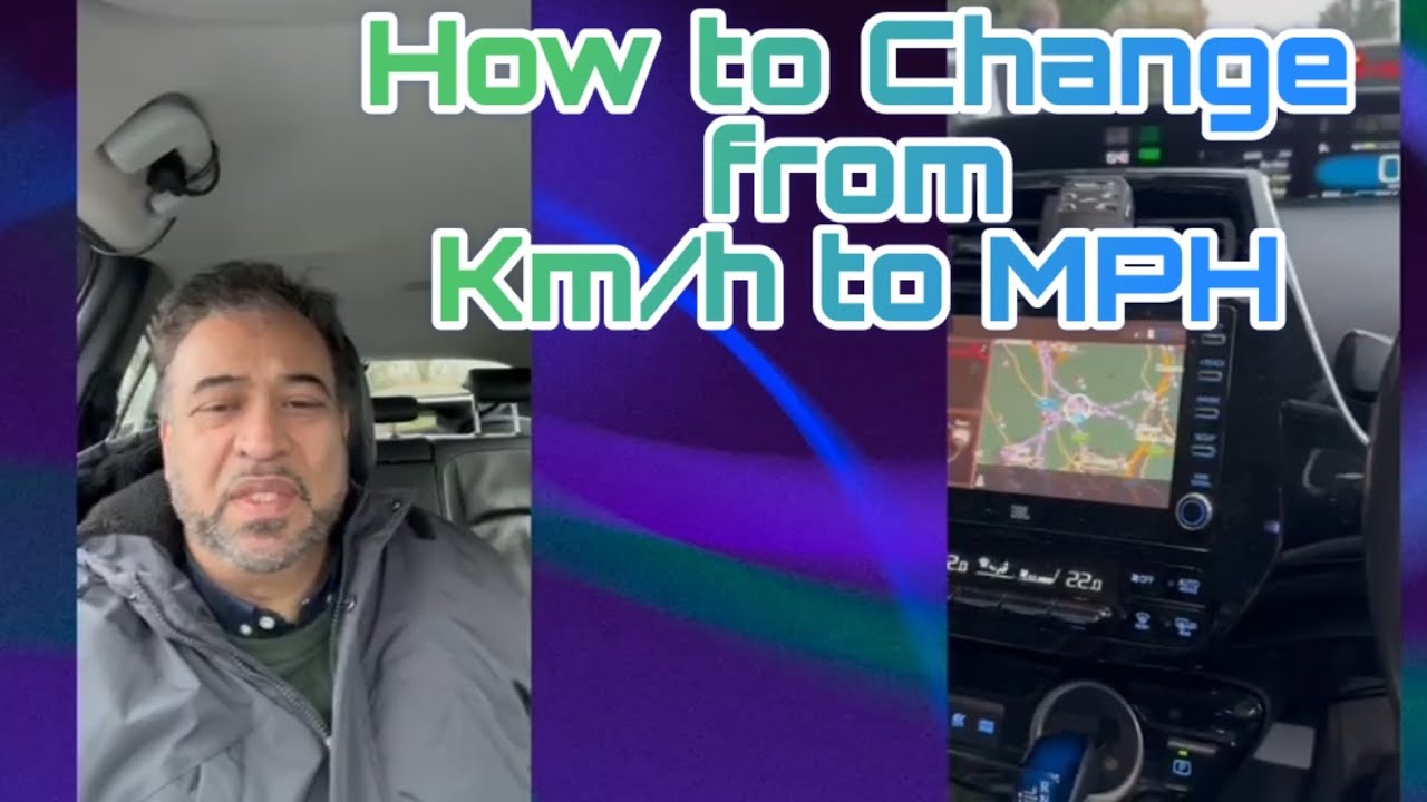 How to change  the dislay from Kilometres( km/h) to Miles( mph) on Toyota prius