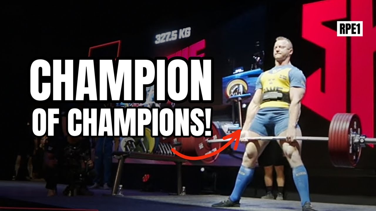 Sheffield Championships 2024: 1st Place, 93kg Gustav Hedlund, Champion of Champions | Powerlifting