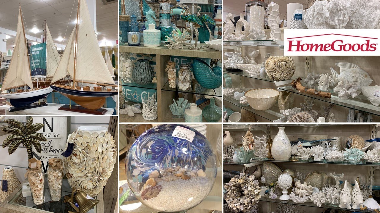 HomeGoods Unique Home Decor Pieces * Beach & Coastal Themed Decor | Shop With Me 2020