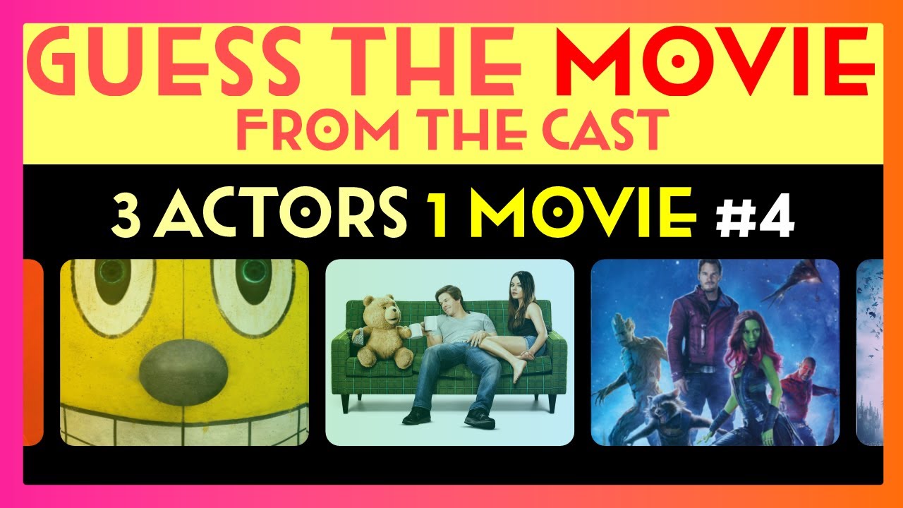 Guess the Movie by the Cast! #4 | 3 Actors 1 Movie Edition | Can you name all 50?
