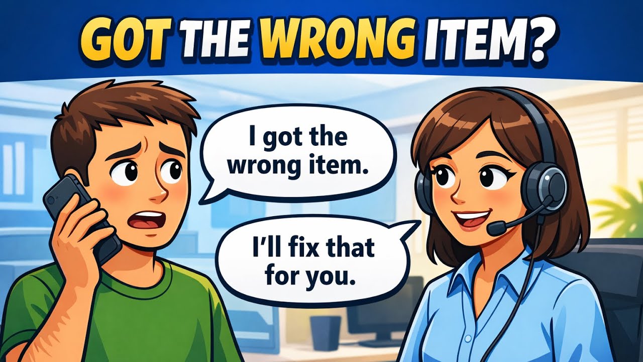 📦 Got the Wrong Item? Here’s What to Say in English