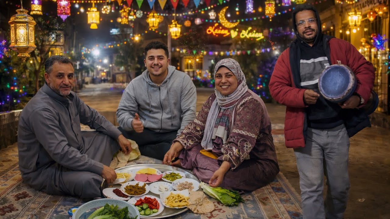 اجواء اول يوم سحور والمسحراتي ولمه العيله على احلى سحور وكل سنه وانتم طيبين ورمضان كريم 🌙