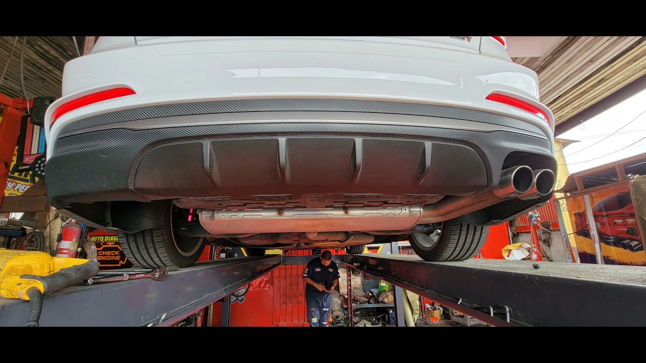 2018 Hyundai Elantra Sport with custom exhaust install.