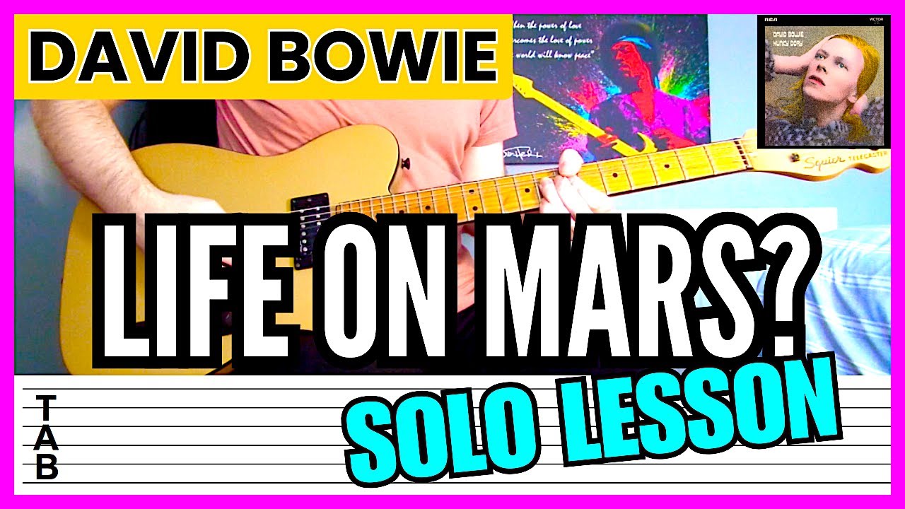David Bowie - Life on Mars? (Solo) Guitar Lesson | Tab | Tutorial