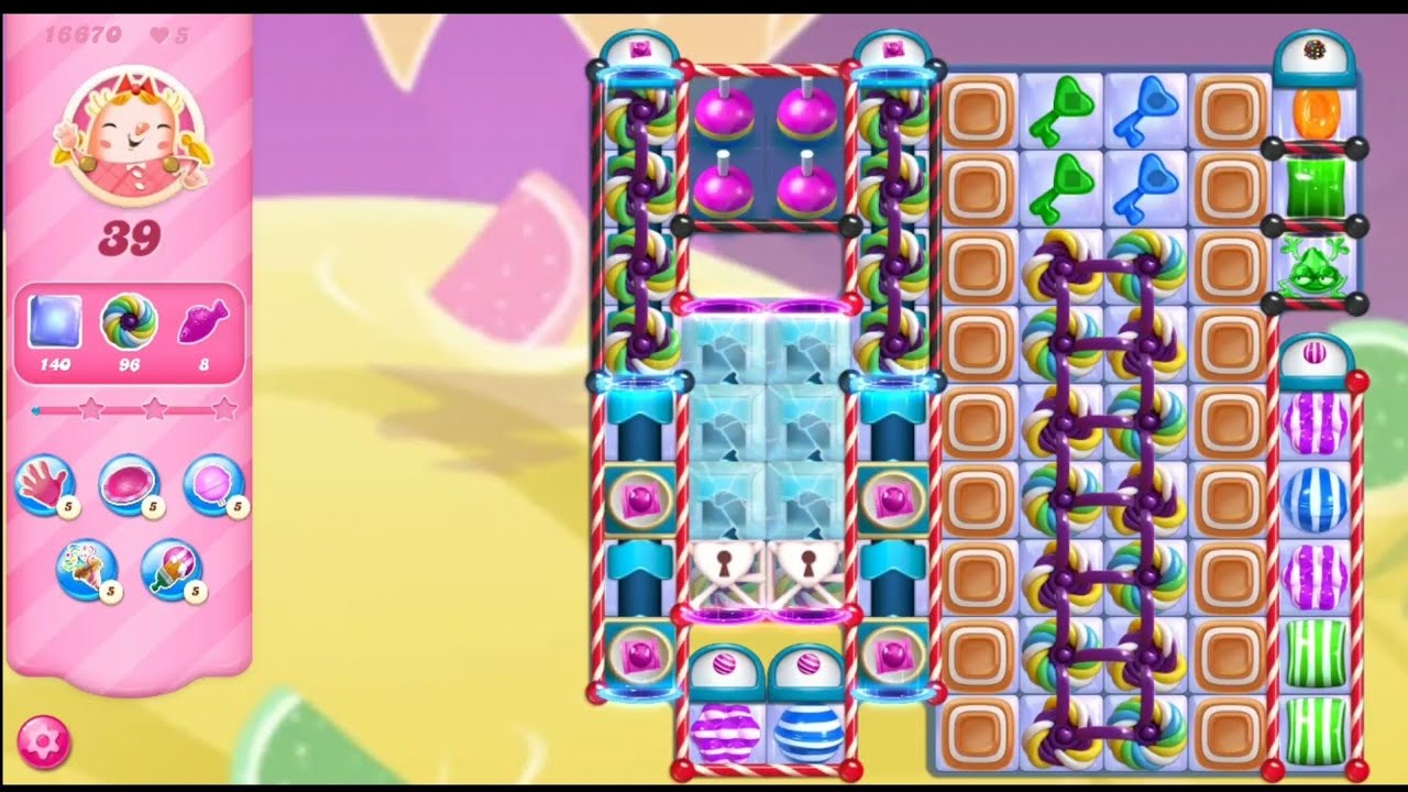 Candy crush saga level 16670