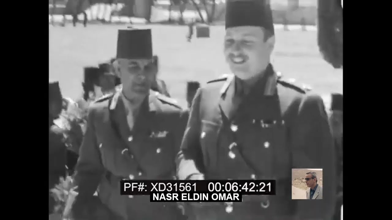 نادر - الملك فاروق يتفقد الكلية الحربية عام 1940