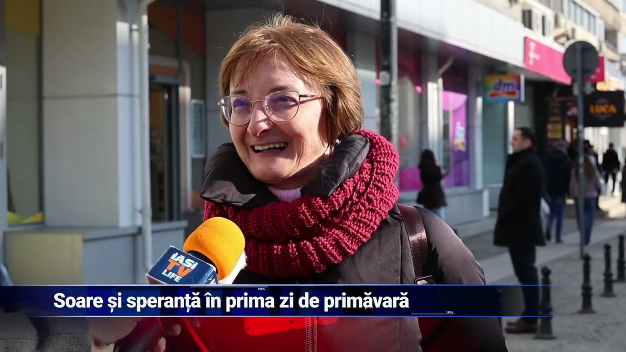 Soare şi speranţă în prima zi de primăvară