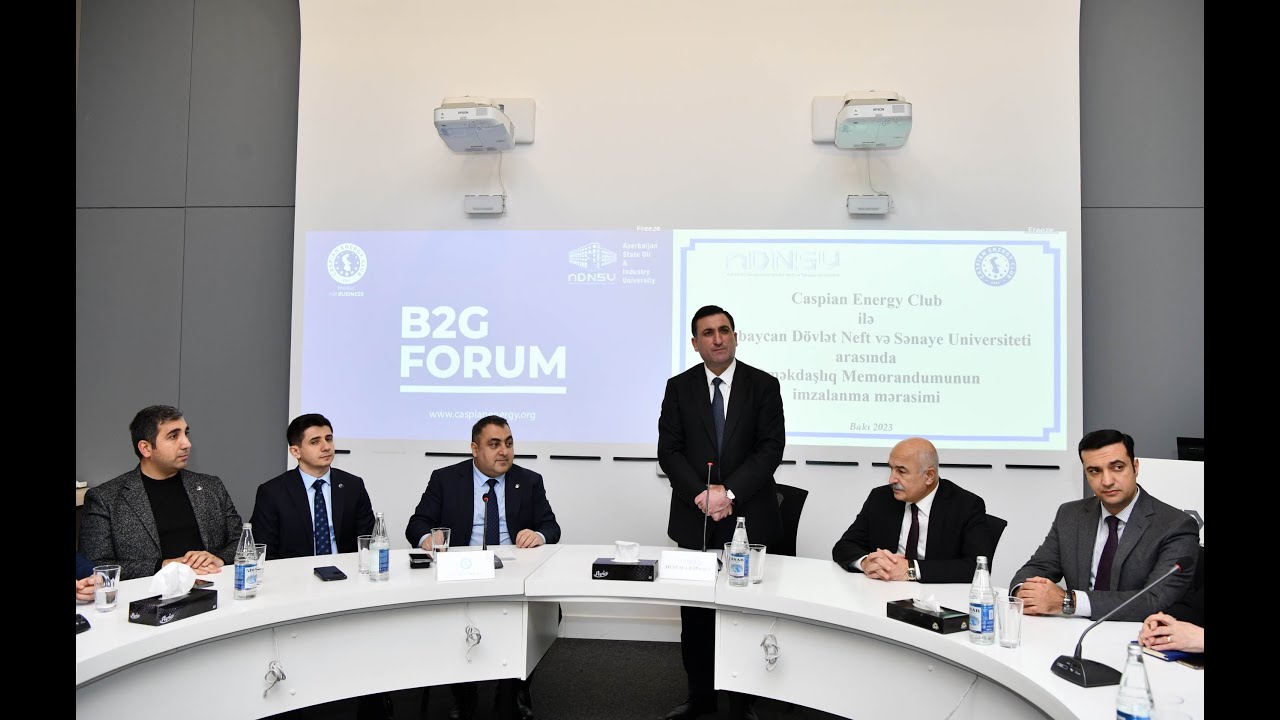 ADNSU ilə “Caspian Energy Club” arasında Memorandum imzalanıb