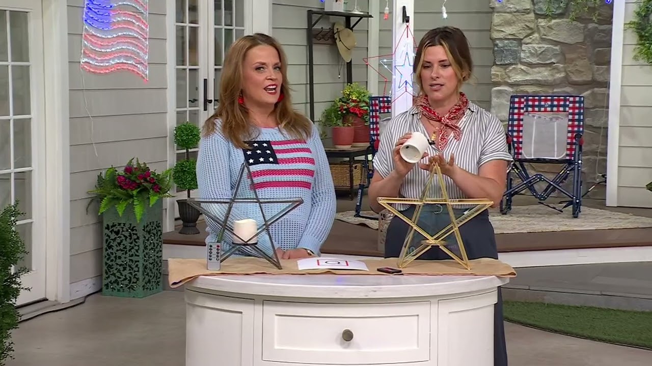 Home Reflections Flameless Star Lantern on QVC