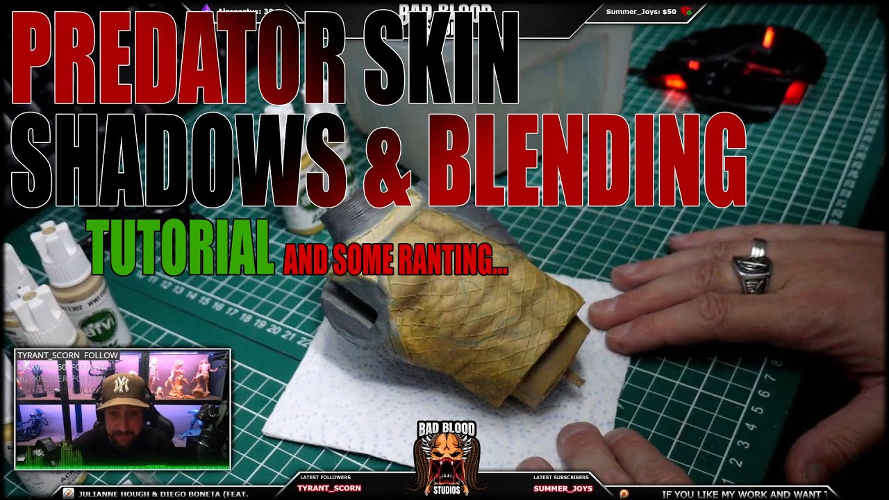 Tutorial - Shadows & Blending - Reptilian / Predator Skin