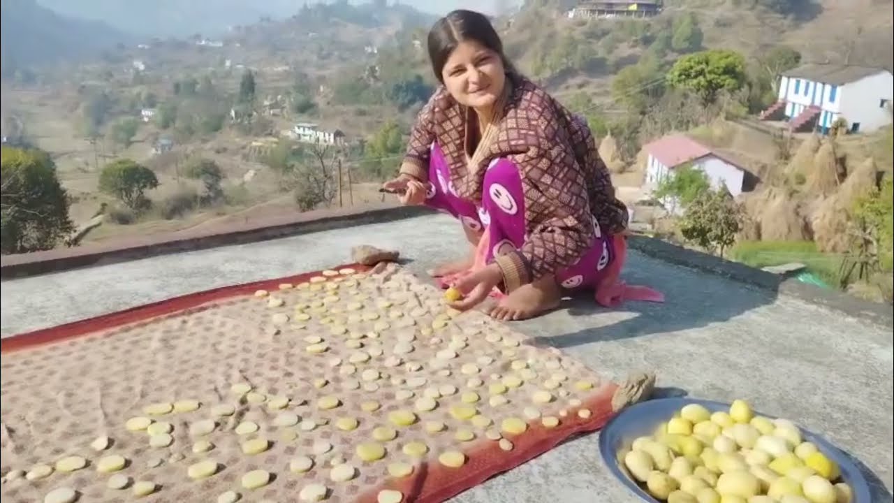 आज बनाए आलू की बड़ीया @dikshalifestylevlogs 