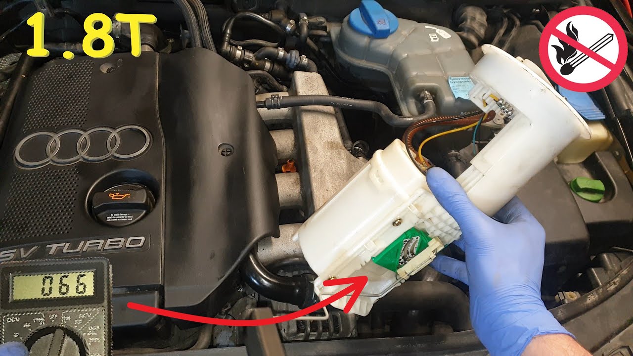 1.8T Audi A6 Fuel Level Sensor and Pump Assembly Replacement , Test , Volkswagen , c5