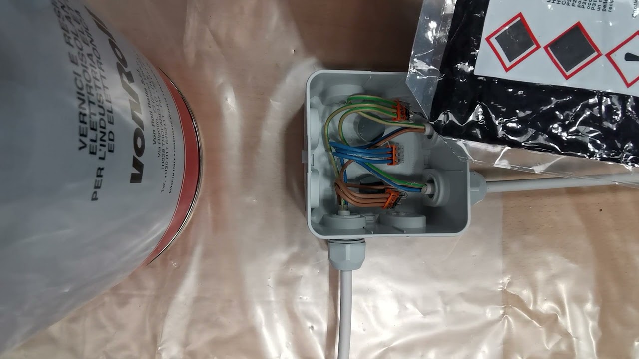 Elektro Abzweigdosenschutz durch Verguss