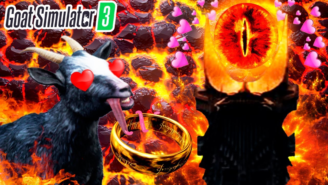LA CABRA SE HACE AMIGA DE SAURON | GOAT SIMULATOR 3