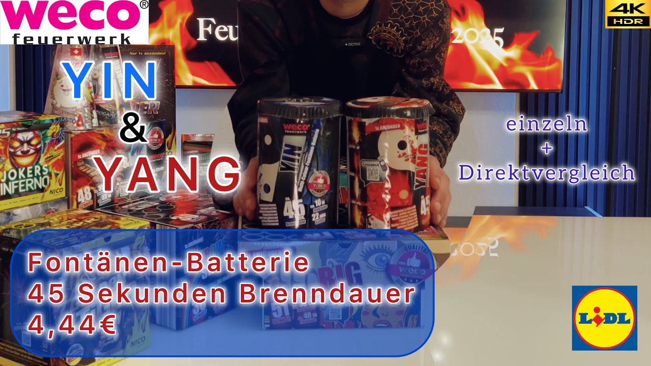 WECO - YIN & YANG einzeln + Direktvergleich [4K/HDR] @Lidl