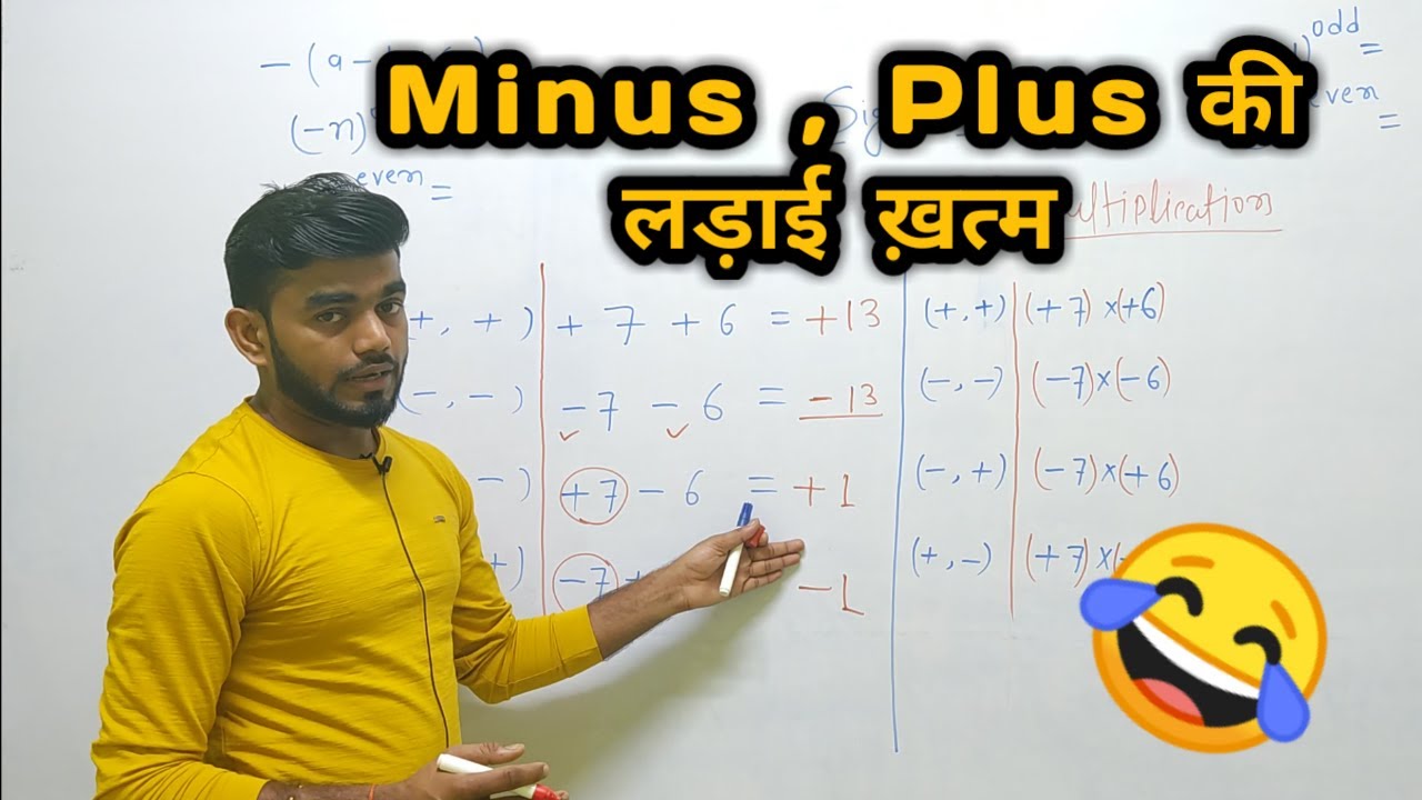 Sing convention  for maths || Sign rules in maths || Rule of minus and plus || 5G maths