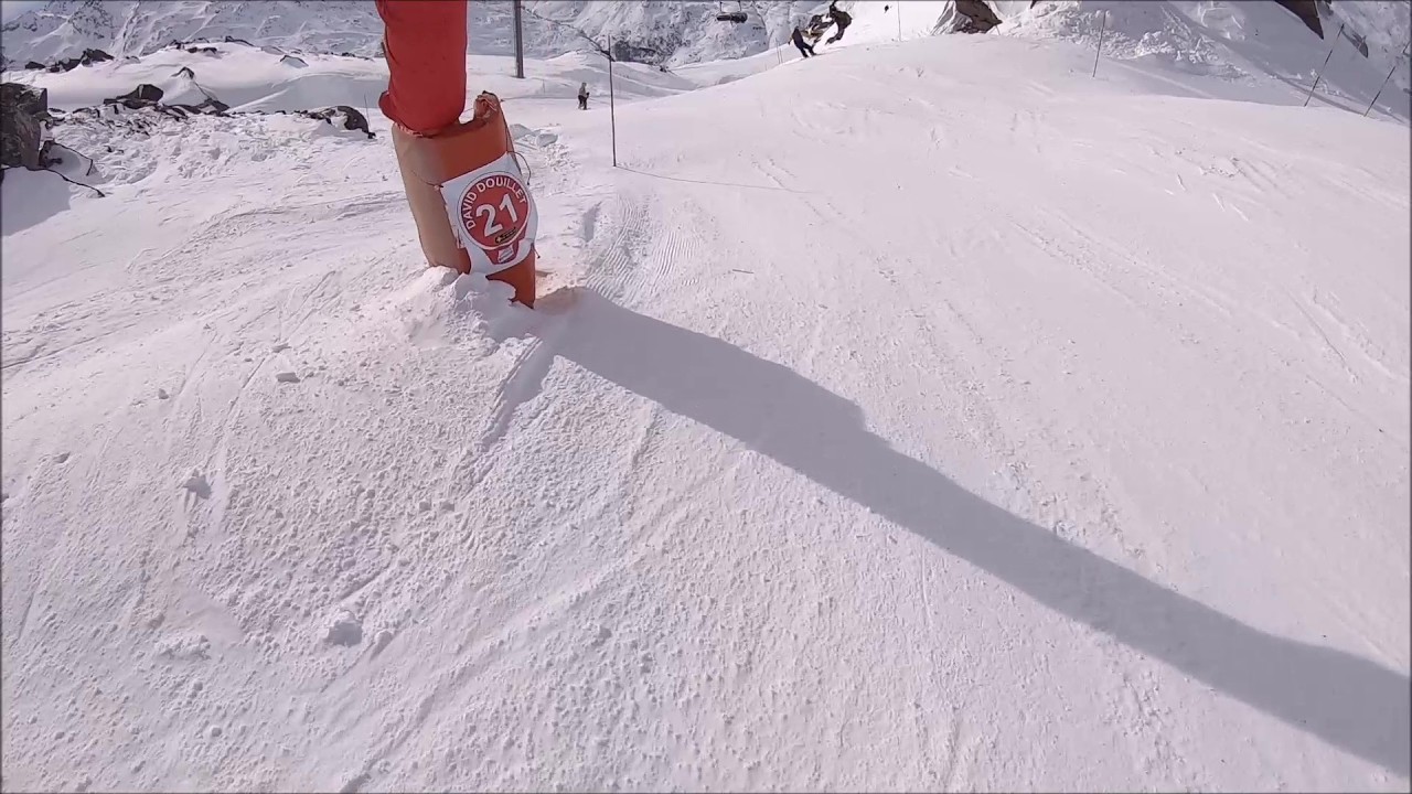 Snowboard aux Menuires - Piste David Douillet