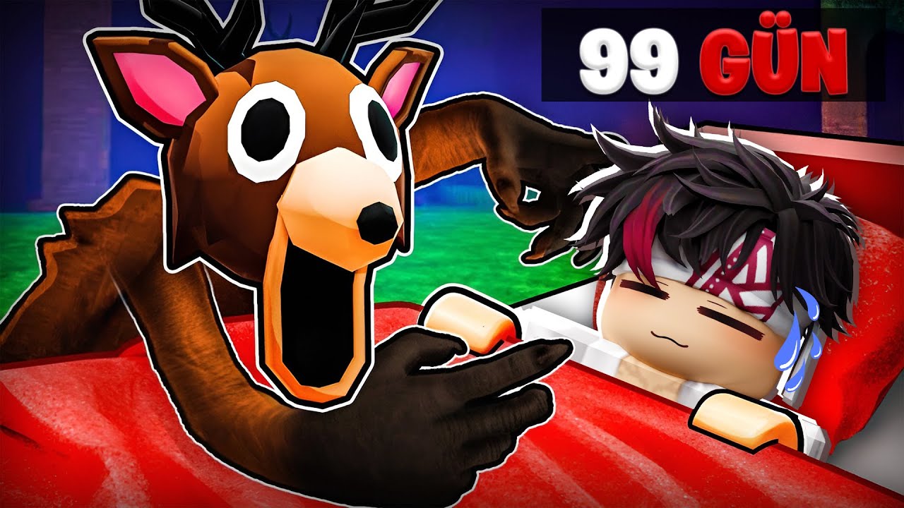 TEHLİKELİ ORMANDA 99 GECE HAYATTA KALDIM! - Roblox
