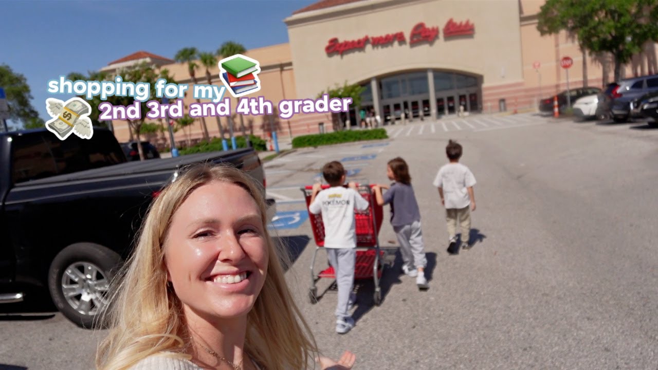 back to school shopping with my 2nd, 3rd & 4th grader!