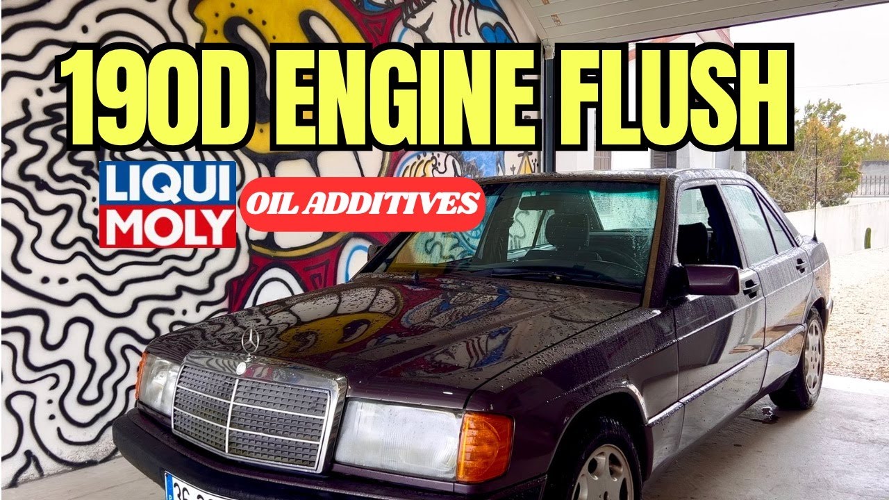 Реанимируем мой Mercedes 190D: промывка двигателя, замена масла и присадки LiquiMoly!