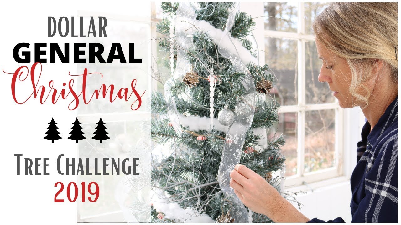 Dollar General Tree ~ Painted Christmas Tree ~ Christmas Tree Decorations ~ Small Christmas Tree