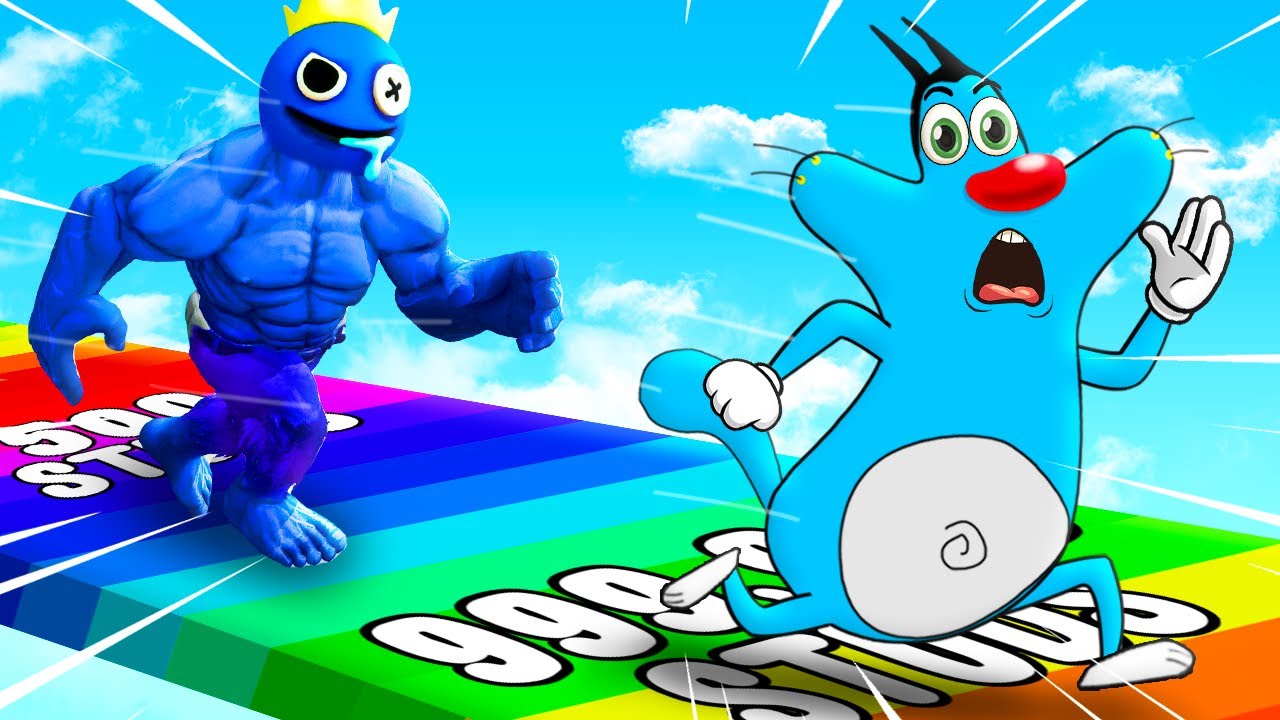 Roblox Rainbow Try To Beat Oggy In Race Clicker Challenge With Jack | Rock Indian Gamer |