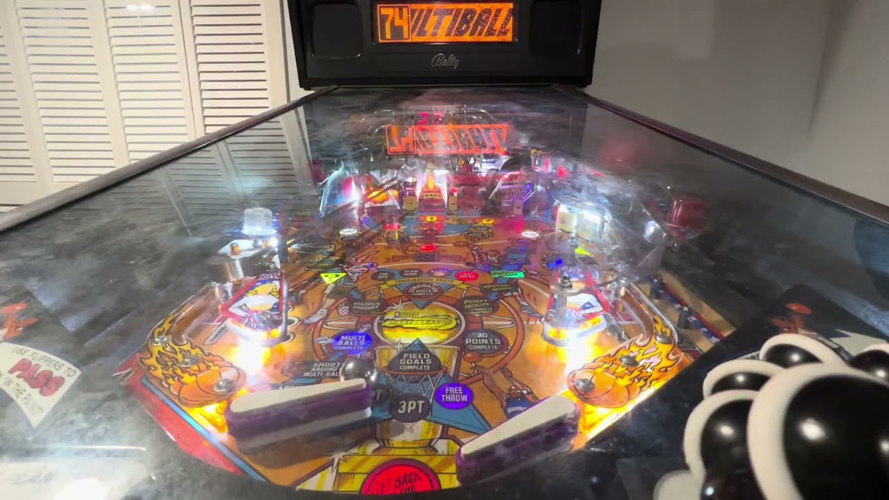 NBA Fastbreak Pinball in our home