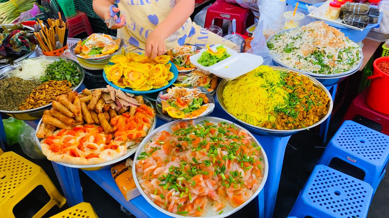 Da Nang VIETNAM ● Street Food Tour in Con Market, Da Nang 【🇻🇳 4K】