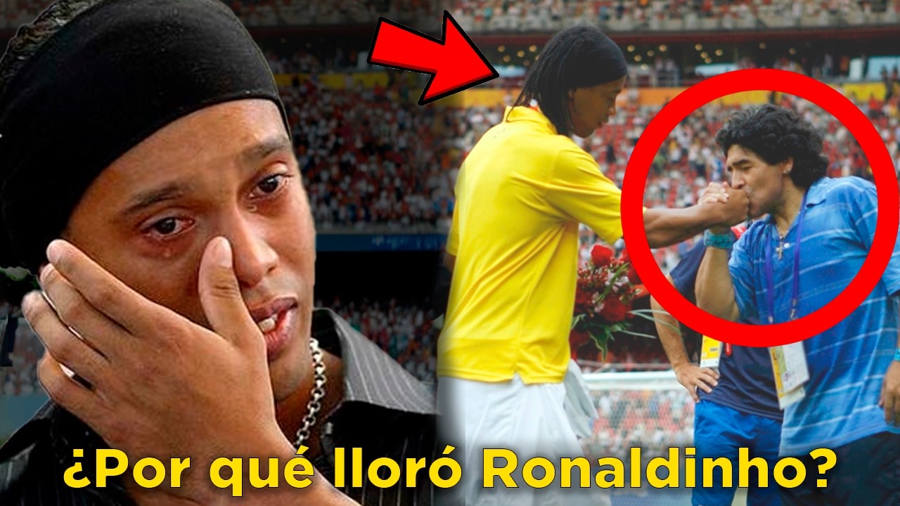 El día que Maradona hizo llorar a Ronaldinho frente al mundo
