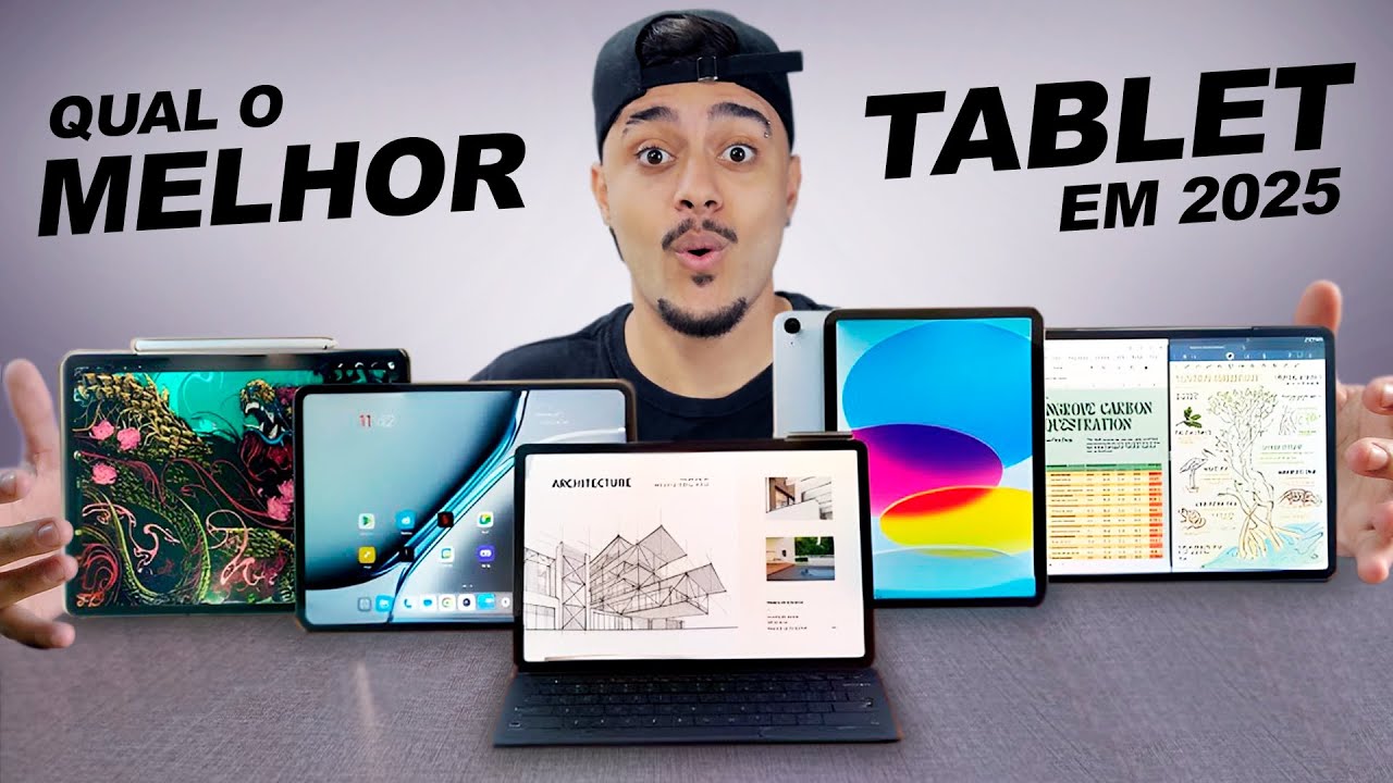 TOP 7 MELHORES Tablets BOM e BARATO em 2025 com CANETINHA!!! (ESTUDAR/ TRABALHAR e JOGAR)